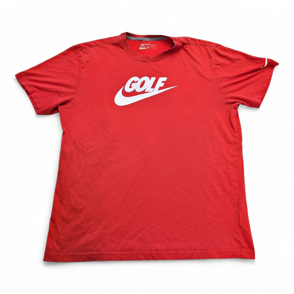 Nike Men's XL Red Golf‎ Swoosh Short Sleeve Tee